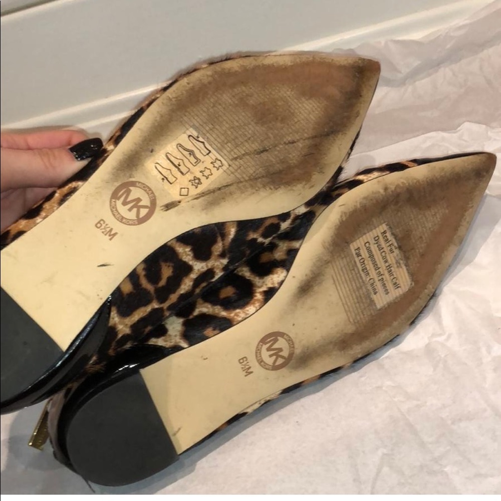 Michael Kors Pointed Leopard Flats - Picture 5 of 8